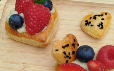 Cœur feuilleté aux fruits rouges