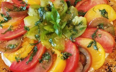 Tarte froide aux tomates