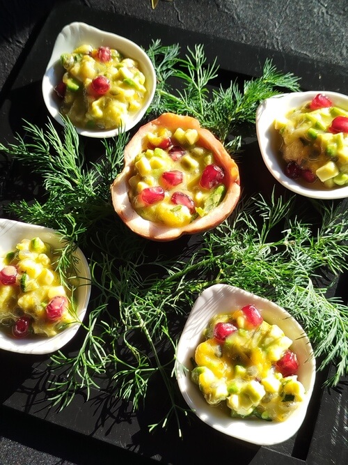 Tartare de poisson aux fruits de la passion