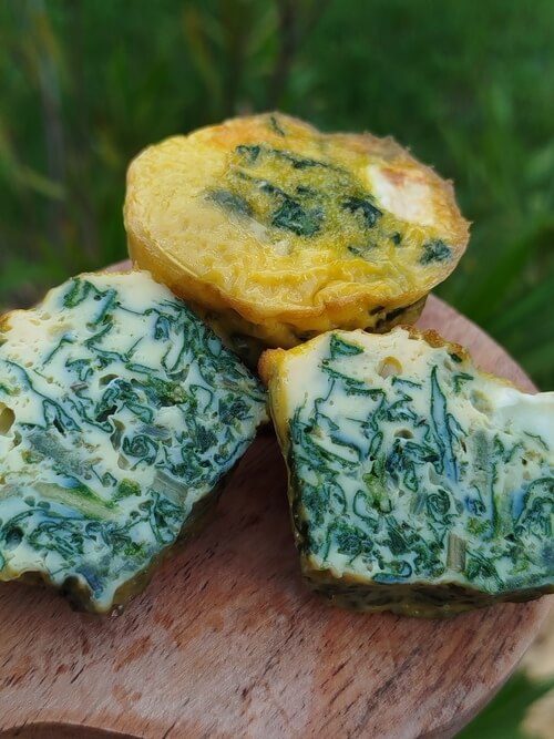 Frittata épinards feta